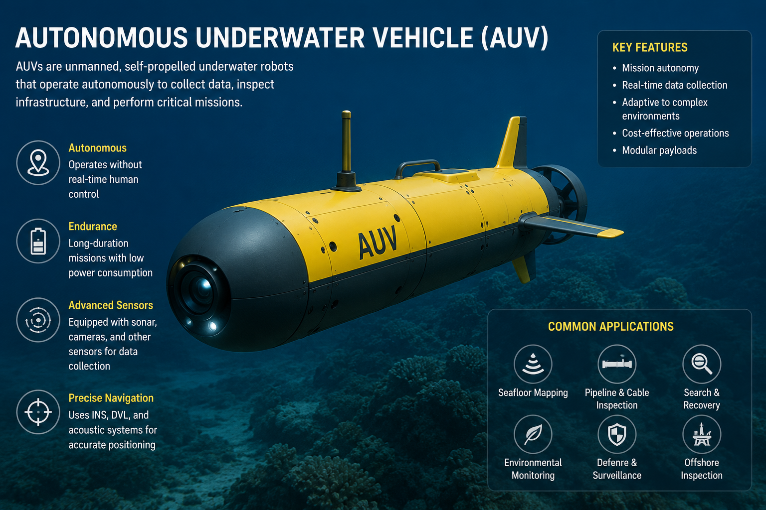 Autonomous Underwater Vehicle (AUV) Technology Innovation Autonomous Underwater Vehicle (AUV) Technology Innovation