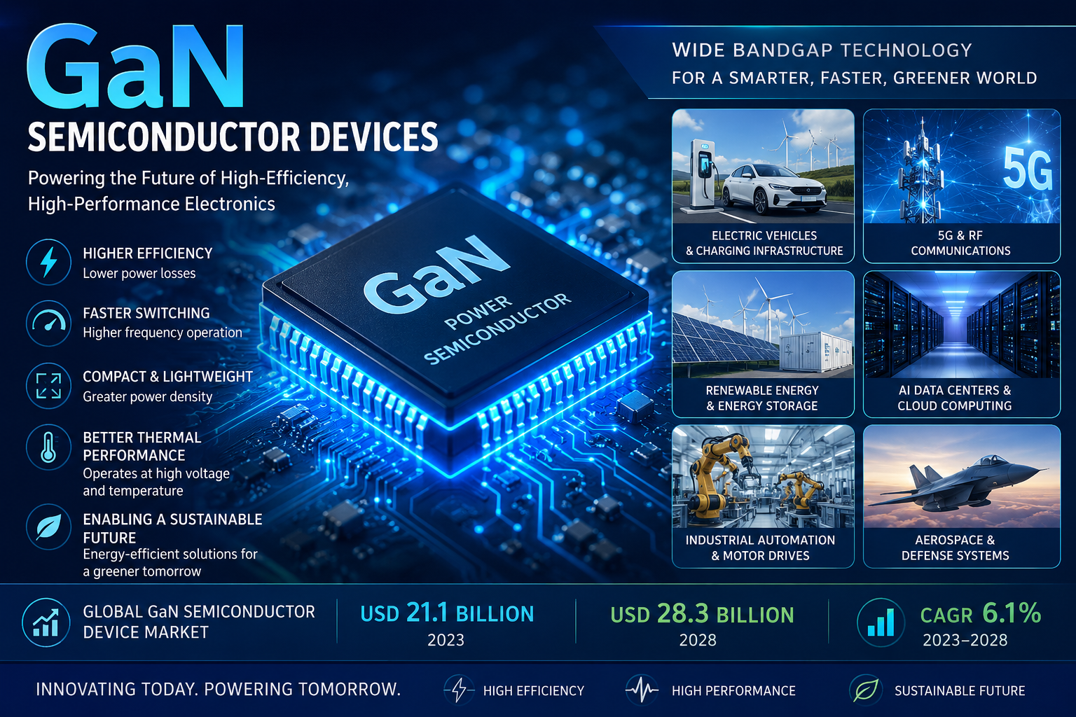 GaN Semiconductor Device Technology Innovation: Key Trends, Growth Drivers and Opportunities