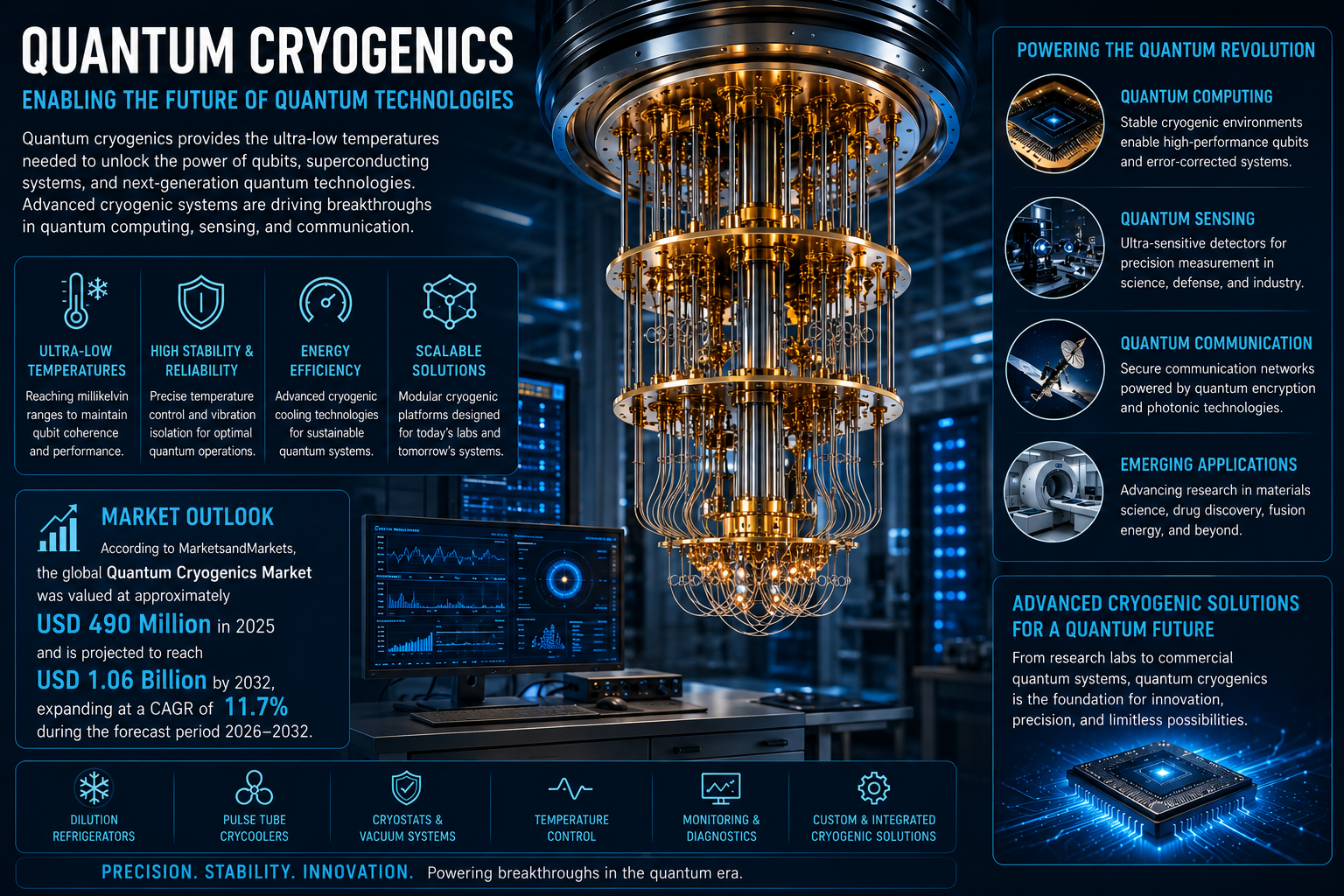 Quantum Cryogenics Technology Innovation: Key Trends, Growth Drivers and Opportunities