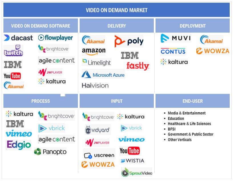 Top Companies in Video on Demand (VoD) Market
