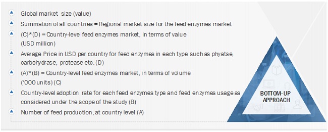 Feed Enzymes Market Bottom-Up Approach 