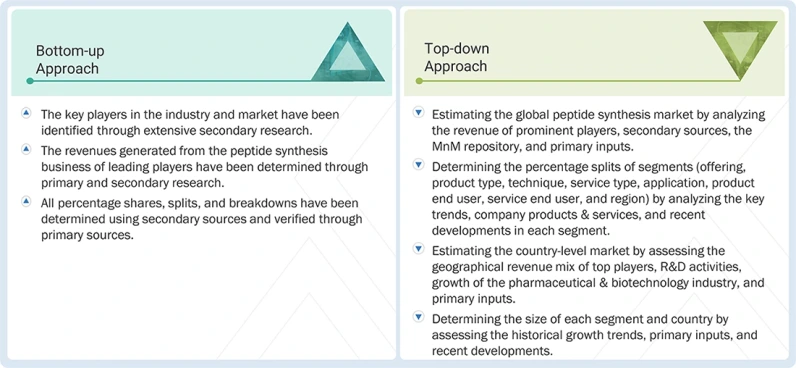 Peptide Synthesis Market Top Down and Bottom Up Approach Peptide Synthesis Market Top Down and Bottom Up Approach