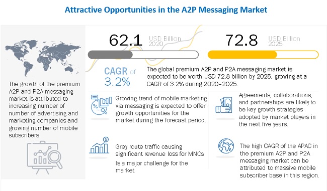 Premium A2P and P2A Messaging Market